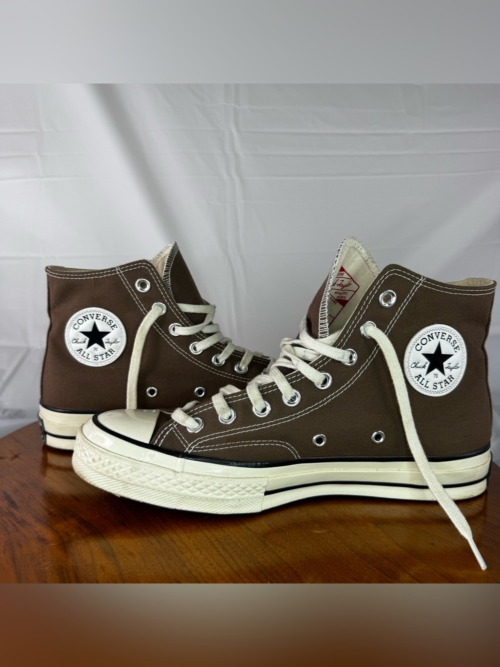 Converse Chuck 70 High Top Dark Root Brown Sneakers M7.5 / W9.5